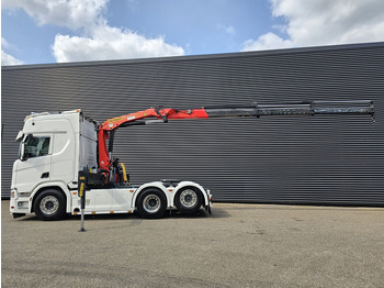 Тягач Scania R500 6x2 / RETARDER / PALFINGER CRANE / KRAN: фото 3