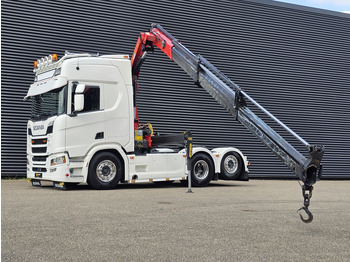 Тягач Scania R500 6x2 / RETARDER / PALFINGER CRANE / KRAN: фото 4