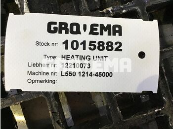 Отопление/ Вентиляция Liebherr Heating Unit: фото 2 Отопление/ Вентиляция Liebherr Heating Unit: фото 2