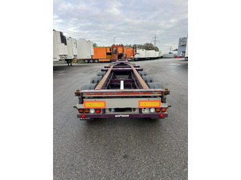 Полуприцеп-контейнеровоз/ Сменный кузов Web Trailer LPRS24 Heckschieber 1x20 ft 2x20 ft 1x40 ft: фото 5