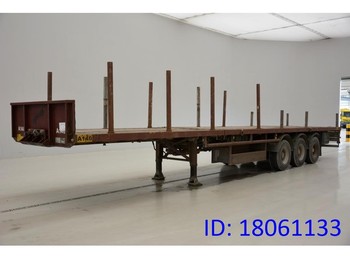Полуприцеп бортовой/ Платформа Van Hool Extendable platform trailer: фото 1