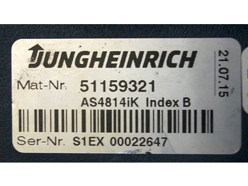 Блок управления для Погрузочно-разгрузочной техники Jungheinrich 51159321 | Rij/hef regeling drive/lifting controller AS4814Ik Index: фото 4
