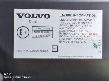 Двигатель VOLVO 11 LITROS D11C450: фото 5 Двигатель VOLVO 11 LITROS D11C450: фото 5