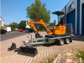 Мини-экскаватор, Прицеп Minibagger BK1500JS inkl. Anhänger *INKL.19% MWST*BERGER KRAUS*KUBOTA*JOYST*SCHAUFELPAKET*: фото 2