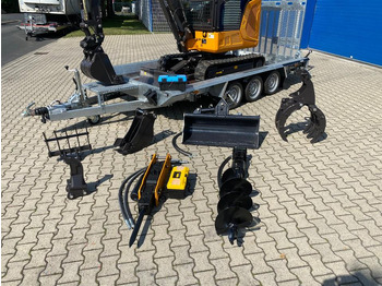 Мини-экскаватор, Прицеп Minibagger BK2800ASR + Tieflader + Zubehör *INKL.19% MWST*BERGER KRAUS*KUBOTA*SCHWENKARM* VERSTELLFAHRWERK*KLIMA*: фото 3