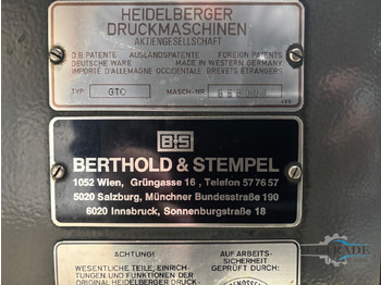 Офсетная печатная машина Heidelberg GTO46: фото 2