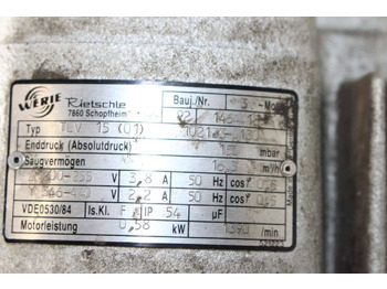 Промышленное оборудование Rietschle TLV 15 (01): фото 5 Промышленное оборудование Rietschle TLV 15 (01): фото 5