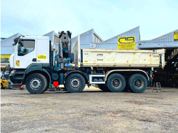 Самосвал, Автоманипулятор RENAULT KERAX 8x4 520 BIBENNE CIF GRUE CORMACH: фото 2
