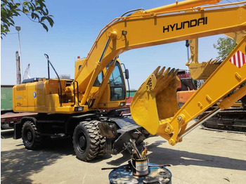 Гусеничный экскаватор good condition Hyundai used wheel excavator 210W-7 150W-7 secondhand machine cheap price for sale: фото 3