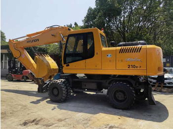 Гусеничный экскаватор good condition Hyundai used wheel excavator 210W-7 150W-7 secondhand machine cheap price for sale: фото 4