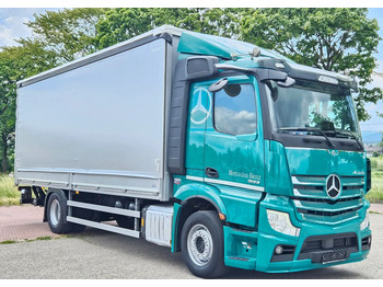 Тентованный грузовик Mercedes-Benz ACTROS 1833 / BURTO-FIRANKA / WINDA / 18 PALET / 8600 ŁADOWNOŚĆ / AUTOMAT / DUŻY SILNIK / 10.2019  ROK / SYPIALKA / LEDY / KAMERY / VIRTUAL COCPIT/ JAK NOWY: фото 2