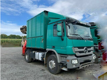 Самосвал, Автоманипулятор Mercedes-Benz 1844K 4x2 Kipper mit Kran Blattgefedert: фото 2