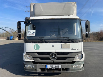 Тентованный фургон Mercedes-Benz Atego 818 4x2 Pritsche+Plane/LBW/BärCargoliftEU5: фото 2