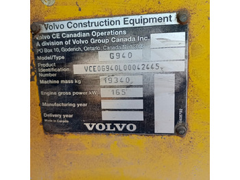 Грейдер VOLVO G940: фото 3