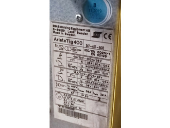 Сварочное оборудование ESAB Aristo Tig 400: фото 3