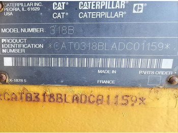 Гусеничный экскаватор CATERPILLAR 318