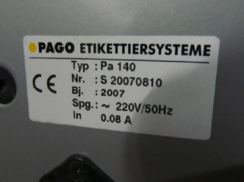 Печатное оборудование AUTO.ETIKETTENSPENDER PAGO 140: фото 4