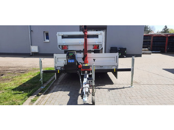 Новый Прицеп бортовой/ Платформа PRZYCZEPA PLATFORMA Z DŹWIGIEM HDS MAXILIFT 110 / PLATFORM TRAILER WITH HDS MAXILIFT 110 CRANE: фото 2
