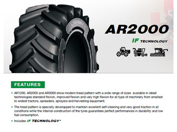 Новый Шина для Зерноуборочных комбайнов Advance AR2000 IF 1050/50R32 CFO for combine harvester and tractor.: фото 4