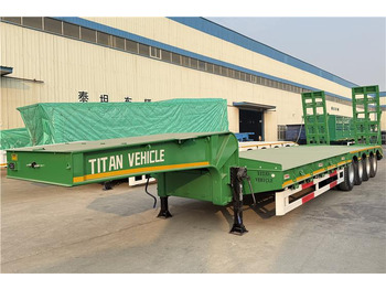 Новый Низкорамный полуприцеп TITAN 4 Axle 100 Ton Low Bed Truck Trailer for Sale In Zimbabwe: фото 3