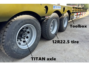 Новый Низкорамный полуприцеп для транспортировки тяжёлой техники TITAN Low Bed Trailer Truck for Sale in Zambia: фото 4