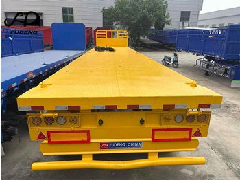 Новый Полуприцеп бортовой/ Платформа FUDENG 4Axle 60Ton Flatbed Trailer with Front Board: фото 3