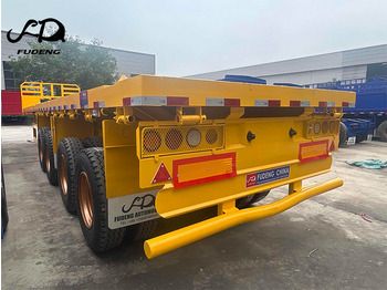 Новый Полуприцеп бортовой/ Платформа FUDENG 4Axle 60Ton Flatbed Trailer with Front Board: фото 5