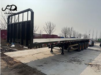 FUDENG 4 Axle Container Flatbed Trailer with Front Board лизинг FUDENG 4 Axle Container Flatbed Trailer with Front Board: фото 2