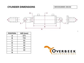 Гидравлика Atlas 75 S - Lifting cylinder/Hubzylinder/Hefcilinder: фото 4