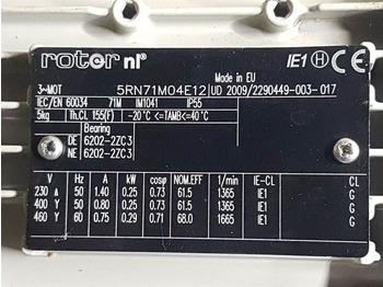 Hydac -0,25 kW-Rotor 5RN71MO4E12-Compact-/steering лизинг Hydac -0,25 kW-Rotor 5RN71MO4E12-Compact-/steering: фото 5 Hydac -0,25 kW-Rotor 5RN71MO4E12-Compact-/steering лизинг Hydac -0,25 kW-Rotor 5RN71MO4E12-Compact-/steering: фото 5