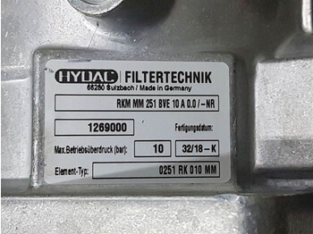 Новый Гидравлика для Строительной техники Hydac RKM MM 251 BVE 10 A 0.0/-NR-1269000-Filter: фото 5