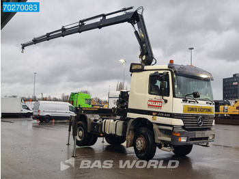 Тягач Mercedes-Benz Actros 2040 Actros 4X4 Manual 4x4 Big-Axle Full-Steel Hiab 1660-5 Kran 4x Stabilizers: фото 3