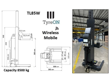 Оборудование для мастерских TL85W-6 51T wireless - 6 x 8,5 T - battery 24V DC / 3 kW per column - Spark proof, welding, cutting and grinding: фото 3