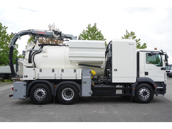 Ассенизатор MAN TGM 26.340 E6 / RIVARD sewage cleaner 11.8 m3 / 170 tho. km / steered axle: фото 2