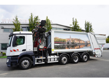 Мусоровоз MERCEDES-BENZ Antos 3240 8x2 / Tajfun 5T crane / Farid Industries garbage truck/ 3 steered axles: фото 5