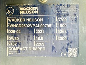 Мини-самосвал Neuson DW30 (3843): фото 3 Мини-самосвал Neuson DW30 (3843): фото 3