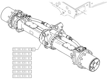 Передняя ось CASE