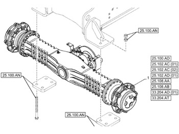 Передняя ось CASE