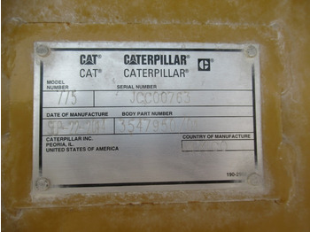 Кузов для самосвала CATERPILLAR