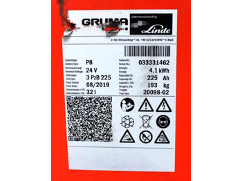 Аккумулятор GRUMA 24 Volt 2 PzB 225 Ah: фото 5