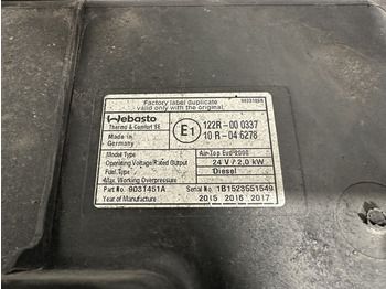 Отопление/ Вентиляция для Грузовиков Webasto: фото 5