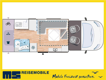 Полуинтегрированный автодом Chausson 660 TITANIUM / -2026 - / 165PS-8G. / XXL-HUBBETT: фото 2