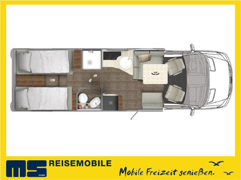 Полуинтегрированный автодом Eura Mobil CONTURA 766 EB /LUMINARY PAKET / EINZELBETTEN: фото 2