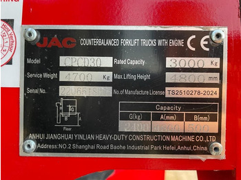 Новый Дизельный погрузчик Isuzu JAC CPCD30 3 ton Triplex Freelift Sideshift Diesel Heftruck New !: фото 3 Новый Дизельный погрузчик Isuzu JAC CPCD30 3 ton Triplex Freelift Sideshift Diesel Heftruck New !: фото 3