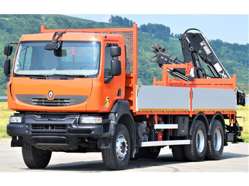Автоманипулятор, Грузовик бортовой/ Платформа Renault KERAX 410 * HIAB 144 B-3 HIDUO / 6x4 * TOP: фото 4
