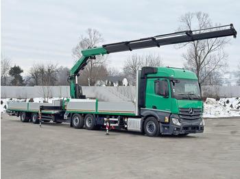 Грузовик бортовой/ Платформа, Автоманипулятор Mercedes-Benz ACTROS 2645 * FASSI F345.24 + FUNK + Anhänger: фото 2 Грузовик бортовой/ Платформа, Автоманипулятор Mercedes-Benz ACTROS 2645 * FASSI F345.24 + FUNK + Anhänger: фото 2