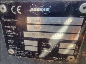 Гусеничный экскаватор DOOSAN DX380