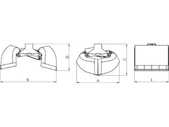 Clamshell bucket with high capacity BV-S 650 лизинг Clamshell bucket with high capacity BV-S 650: фото 3