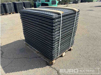 Строительное оборудование Pallet of Plastic Connectable Road Plates, 1200x800x28mm, 22kg per Plate (35 of): фото 4