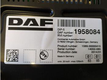 Приборная панель для Грузовиков DAF CLUSTER - DISPLAY: фото 2 Приборная панель для Грузовиков DAF CLUSTER - DISPLAY: фото 2